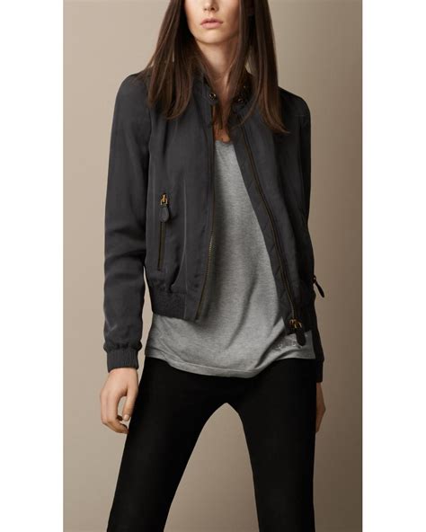 women burberry bomber jacket|burberry oversized lightweight parka jacket.